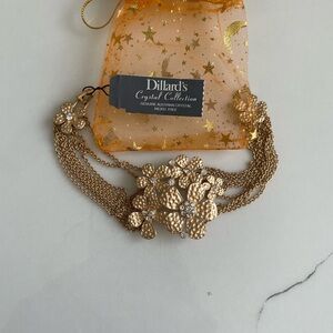 Gold Floral Bracelet by Dillard’s